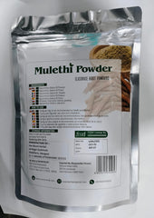 SVATV licorice powder pouring for easy measurement.