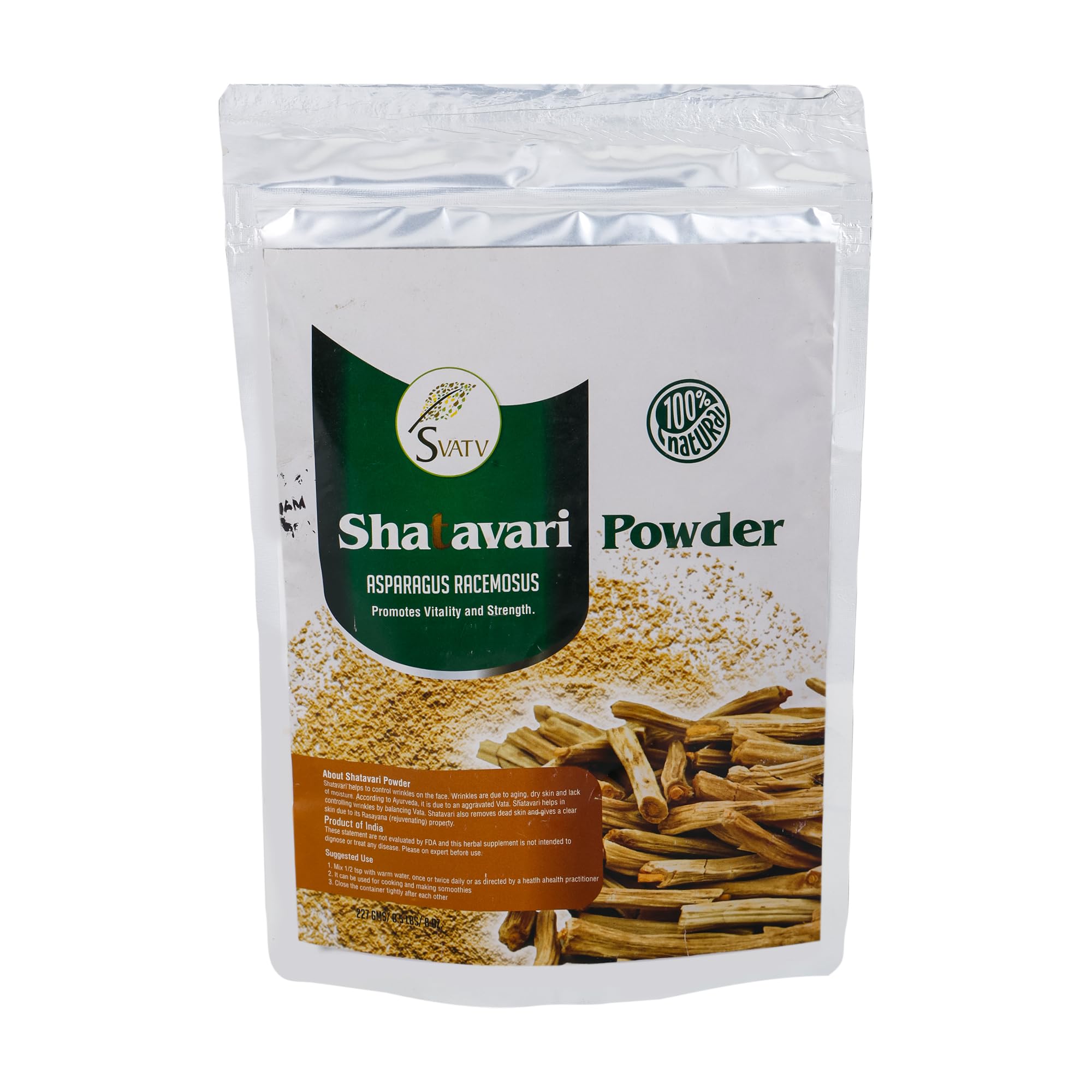 SVATV Shatavari powder container for convenient daily wellness routines