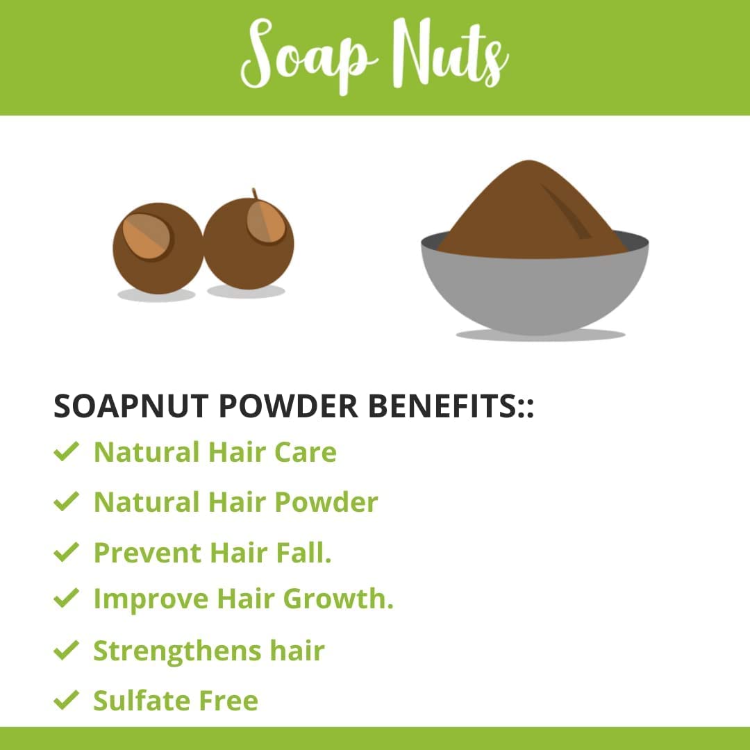 SVATV Soapnut Powder paste application for scalp cleansing.
