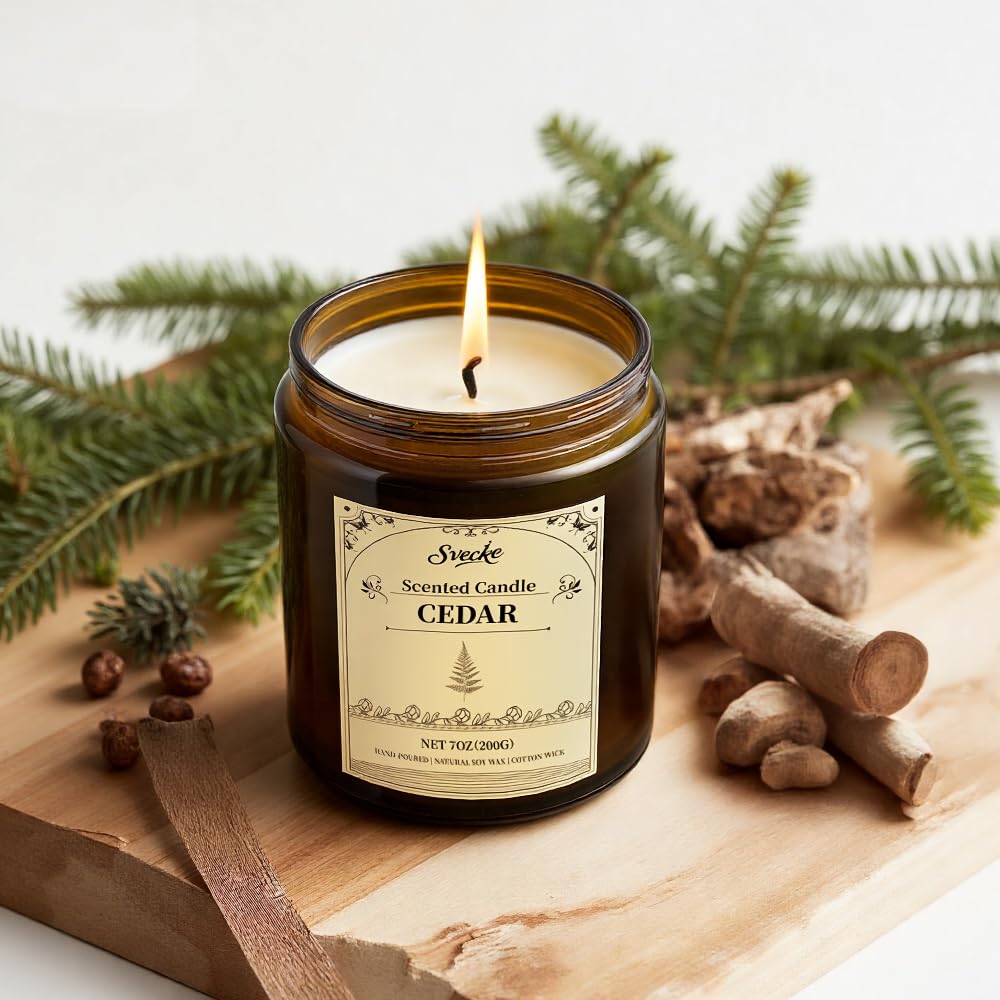 SVECKE long burn time delivers continuous aroma through evenings and baths.