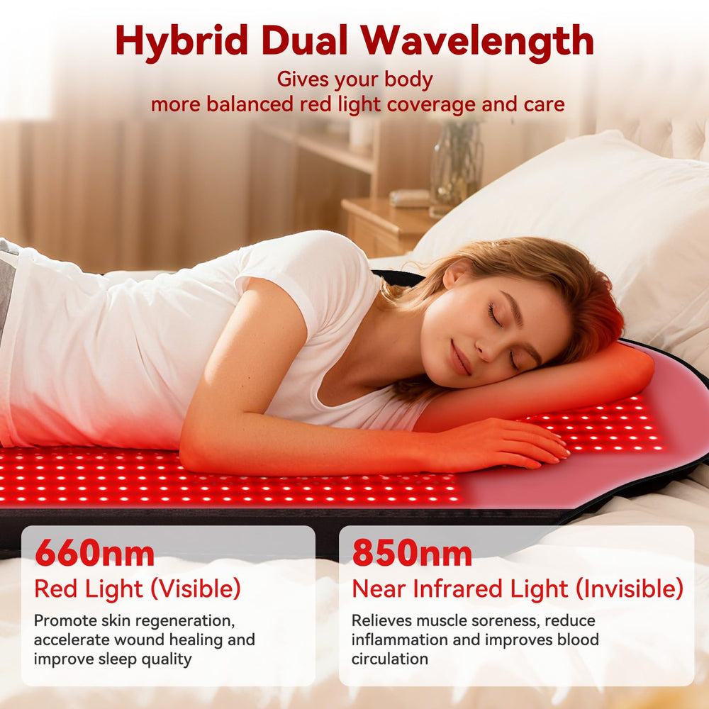 Svlseiia therapy pad featuring 1444 LEDs for broad, even light.