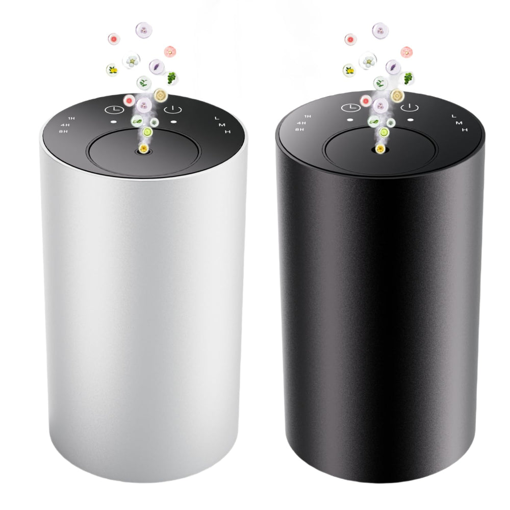 SVNWKRE waterless diffuser front view in sleek metal housing