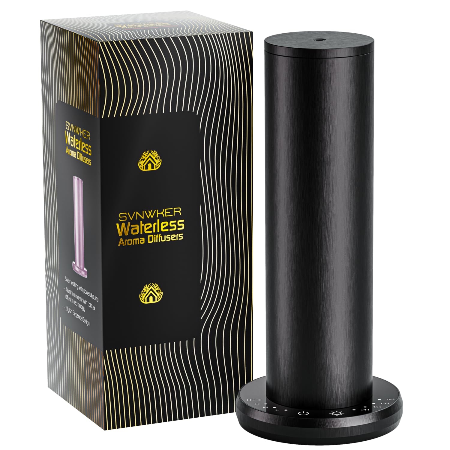 SVNWKRE waterless diffuser for large-room diffusion delivering lasting aroma across open spaces.
