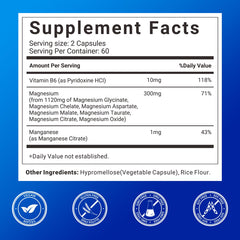 Close-up of Svovita Magnesium Complex capsules, easy-to-swallow design for evening routine.