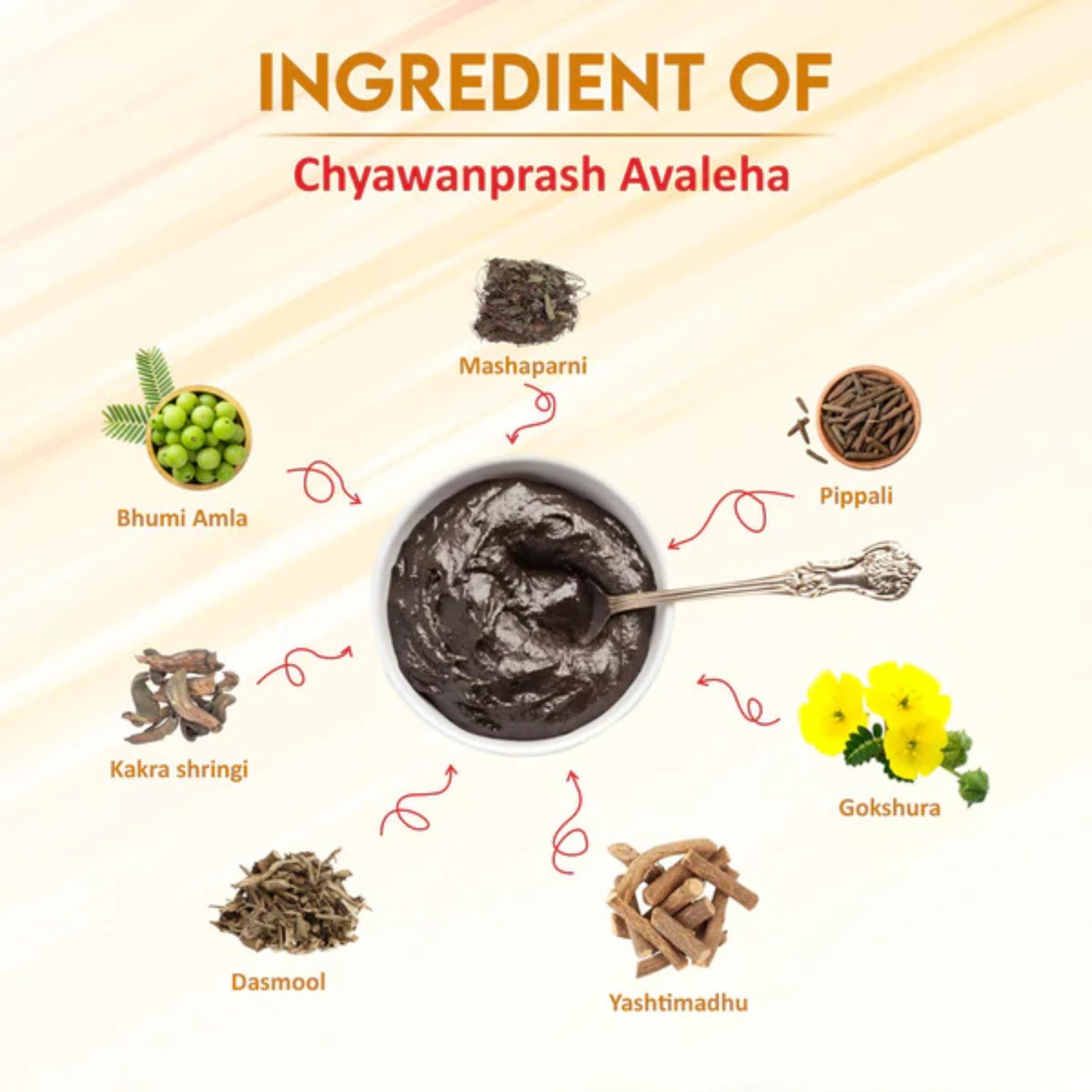 Swadeshi Chyawanprash Avaleha close-up shows glossy brownish-black color and jam-like texture.
