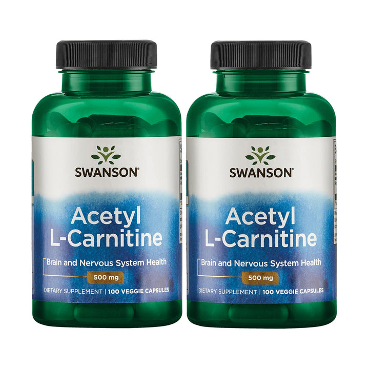 Swanson Acetyl-L-Carnitine capsules closeup for daily focus and sustained energy support