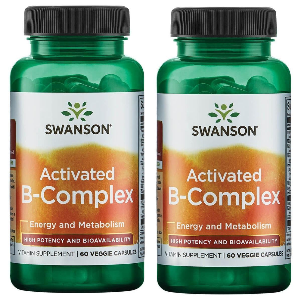 Swanson Activated B-Complex capsule for daily energy and overall wellness support.
