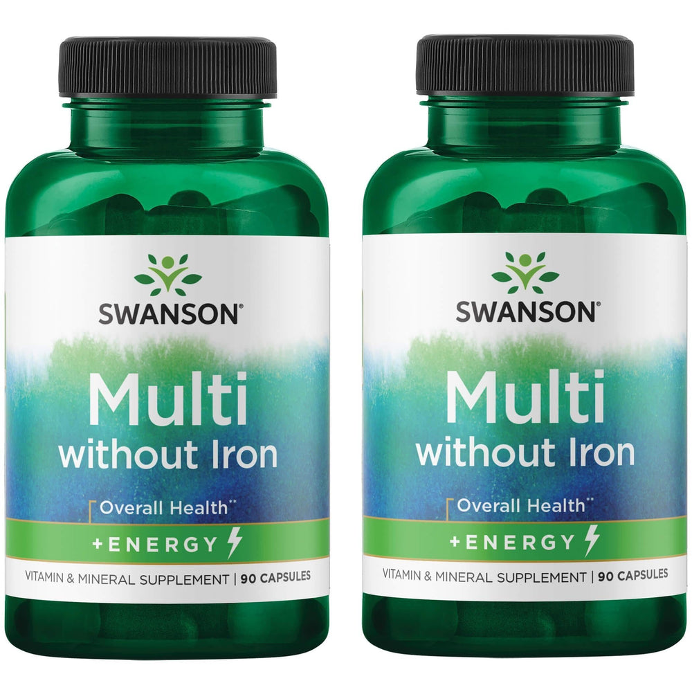 Swanson Active One without iron bottle provides full daily nutrient support for busy days.