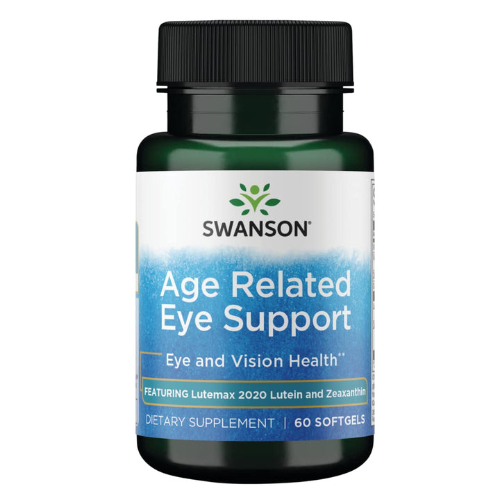 Swanson Age Related Eye Support bottle front view for daily vision support