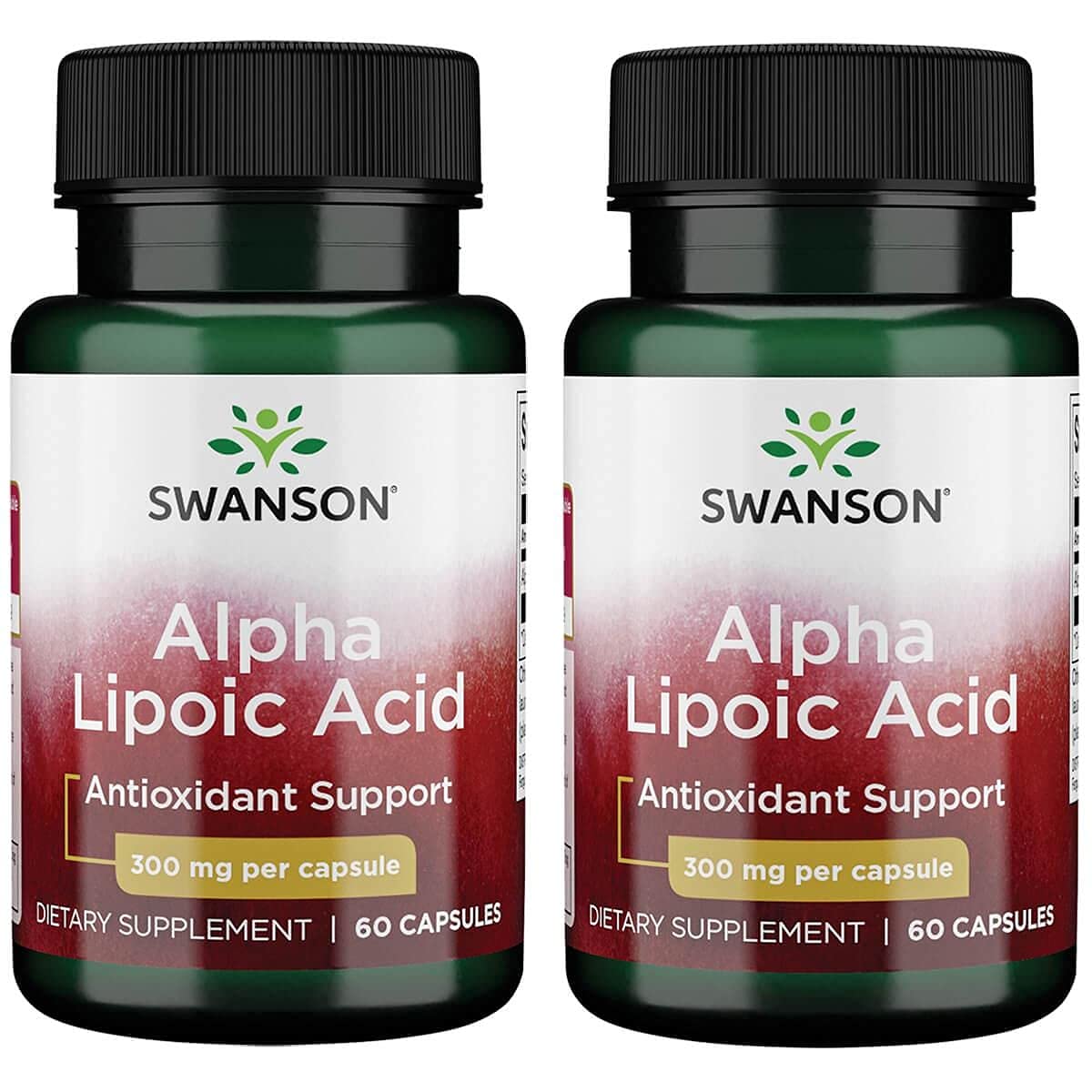 Swanson Alpha Lipoic Acid 300 mg bottle supports daily antioxidant defense.