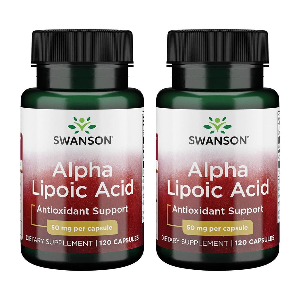 Swanson Alpha Lipoic Acid 50 mg bottle offers antioxidant support for daily wellness