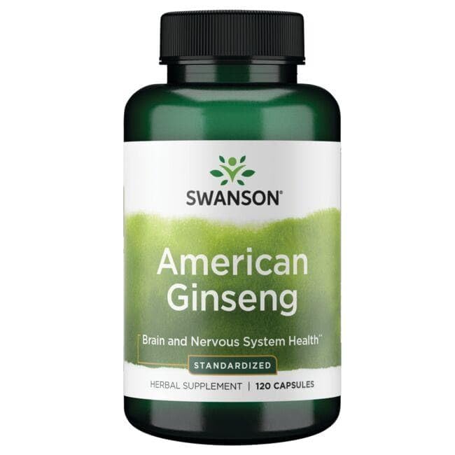 Swanson American Ginseng label—non-GMO formulation.
