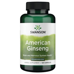 Swanson American Ginseng label—non-GMO formulation.