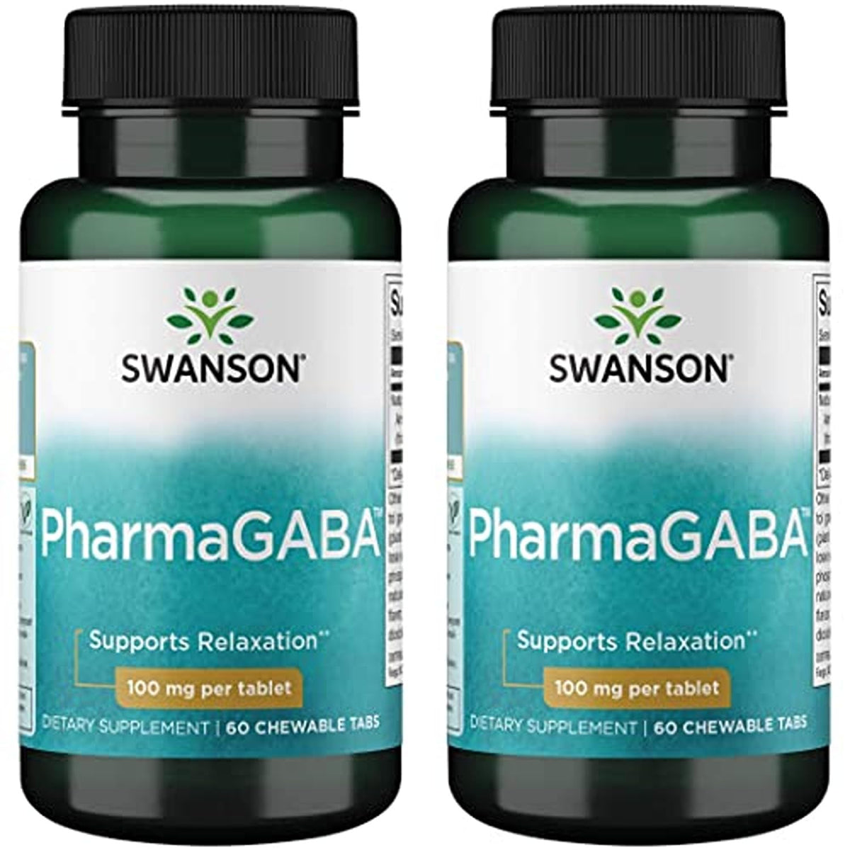 Swanson PharmaGABA bottle front view signals calm support for daily routines.