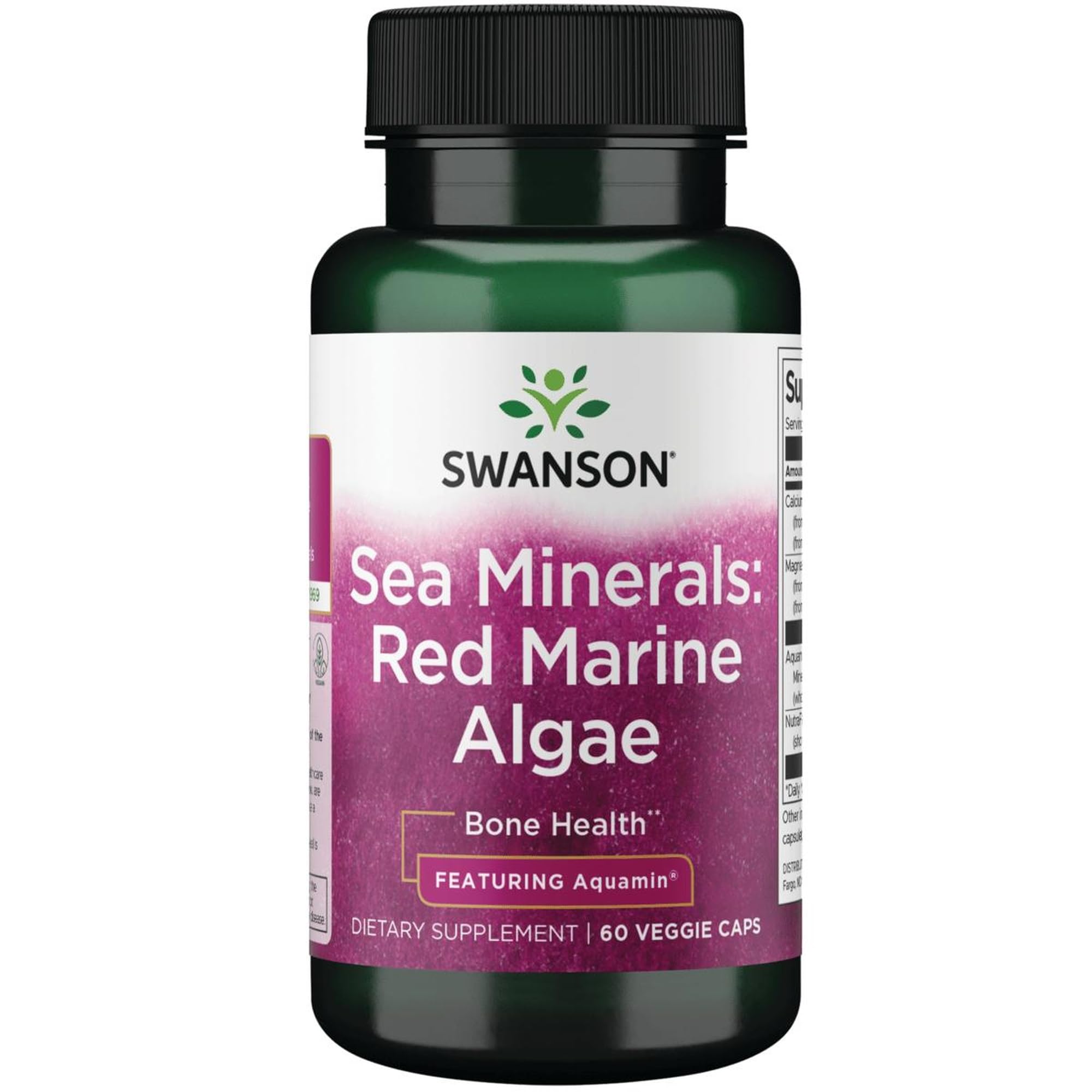 Swanson Aquamin Sea Minerals bottle front view for daily mineral support