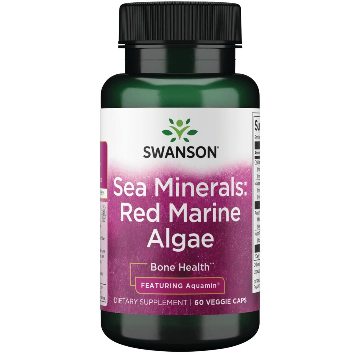 Swanson Aquamin Sea Minerals bottle front view for daily mineral support