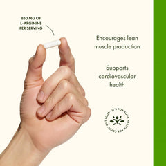 Swanson Arginina 850 mg: etiqueta nutricional legible para consulta rápida