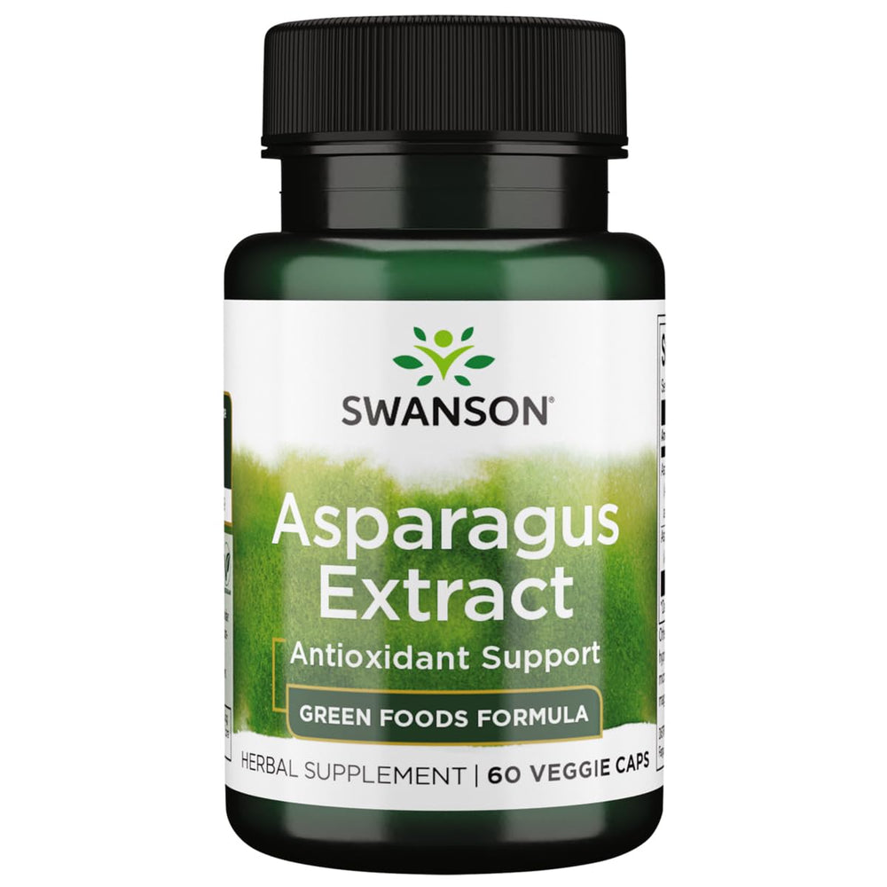 Swanson Asparagus Extract bottle offers daily support for healthy balance.