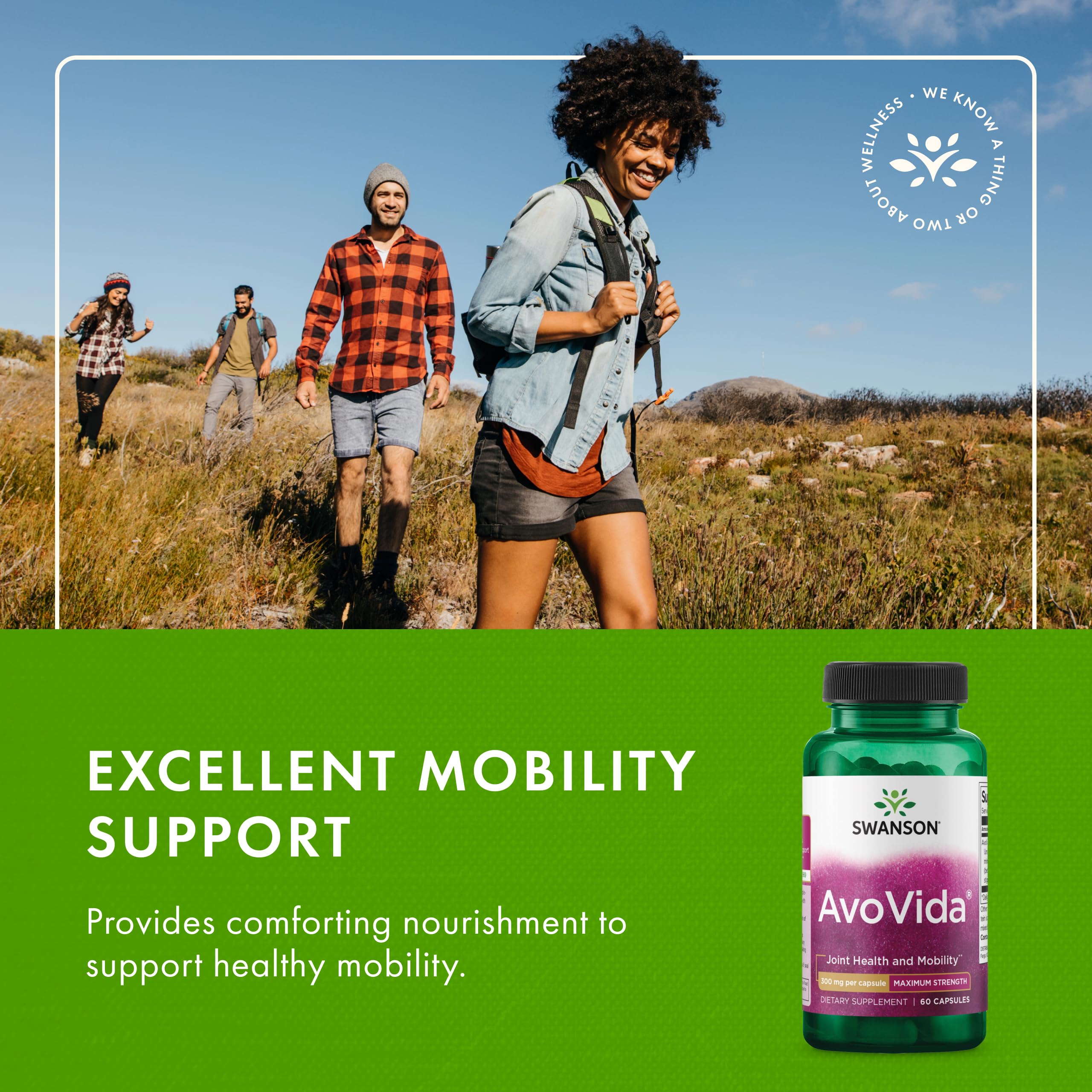 Swanson AvoVida capsule in morning routine for mobility