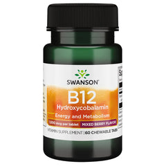 Swanson B-12 bottle front view, daily use