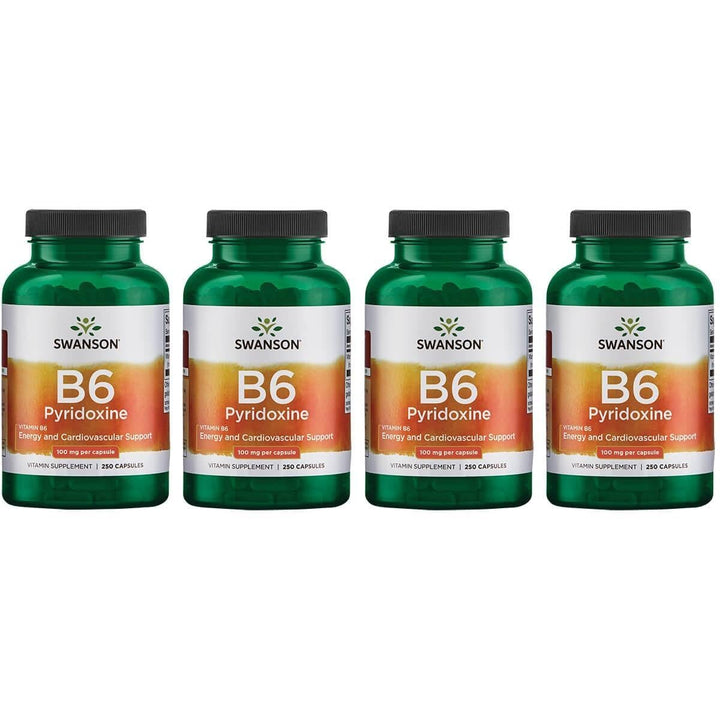 Swanson B6 Pyridoxine capsule for energy metabolism and heart health