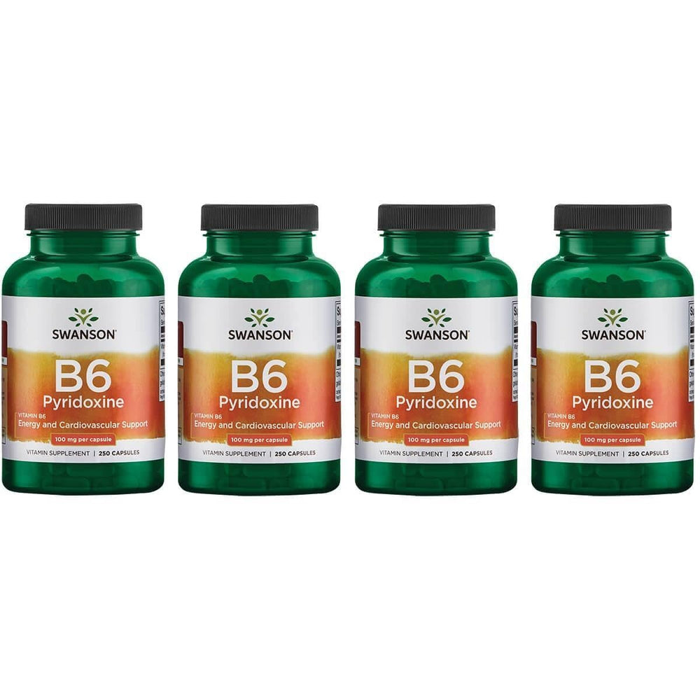 Swanson B6 Pyridoxine capsule for energy metabolism and heart health