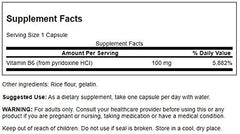 Swanson B6 Pyridoxine capsules ready for easy daily intake