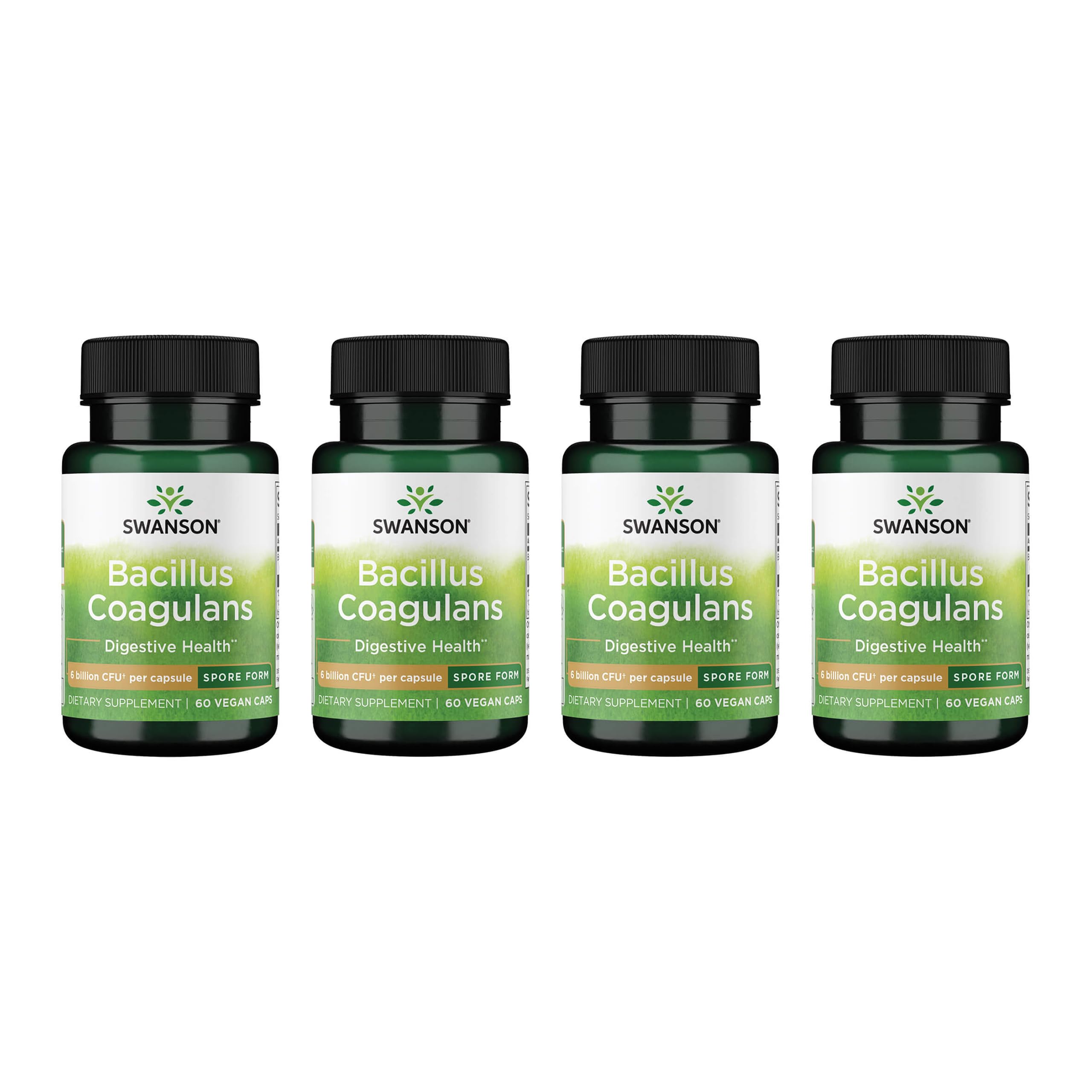Swanson Bacillus Coagulans bottle front view for digestive support