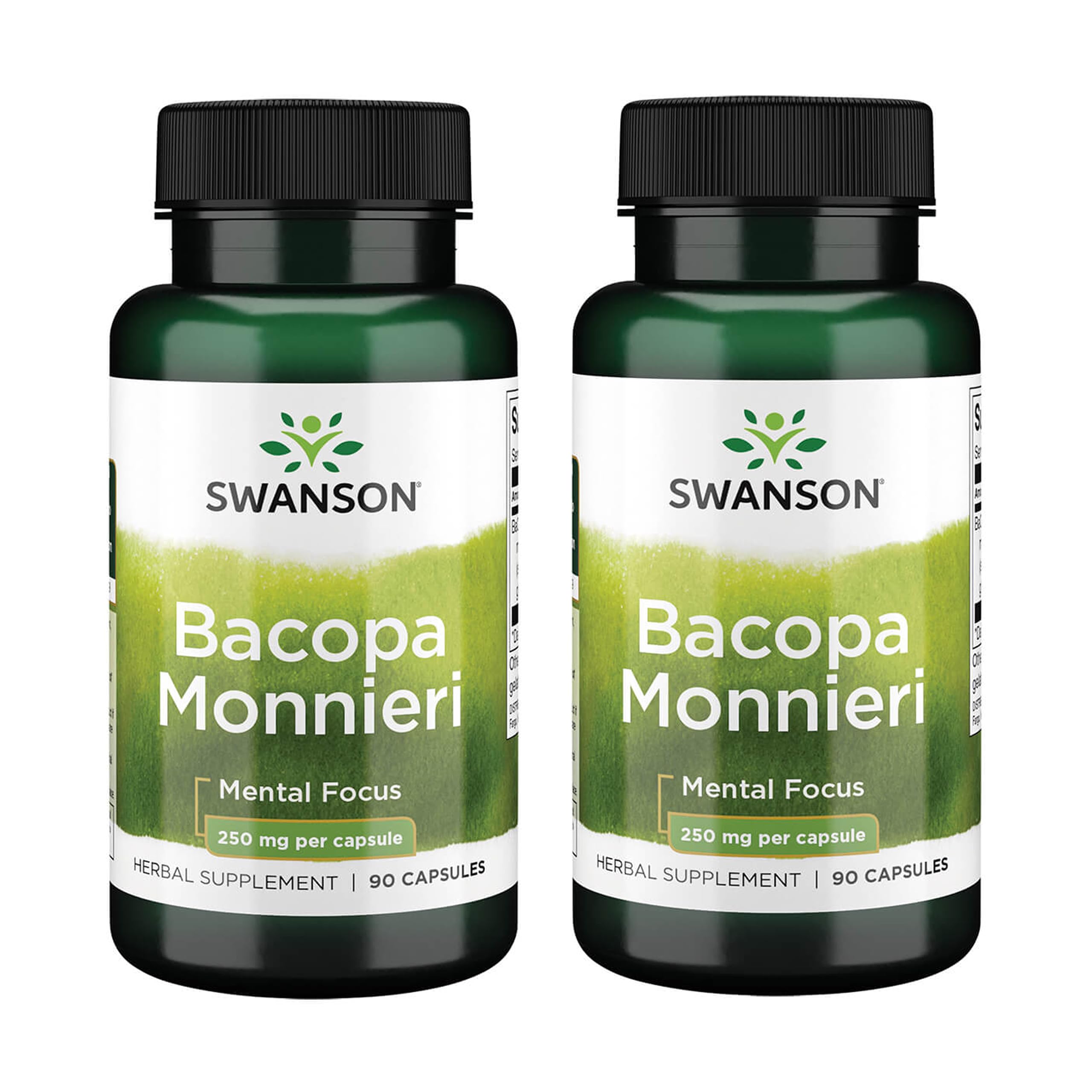 Swanson Bacognize bottle with 250 mg capsules for daily cognitive support