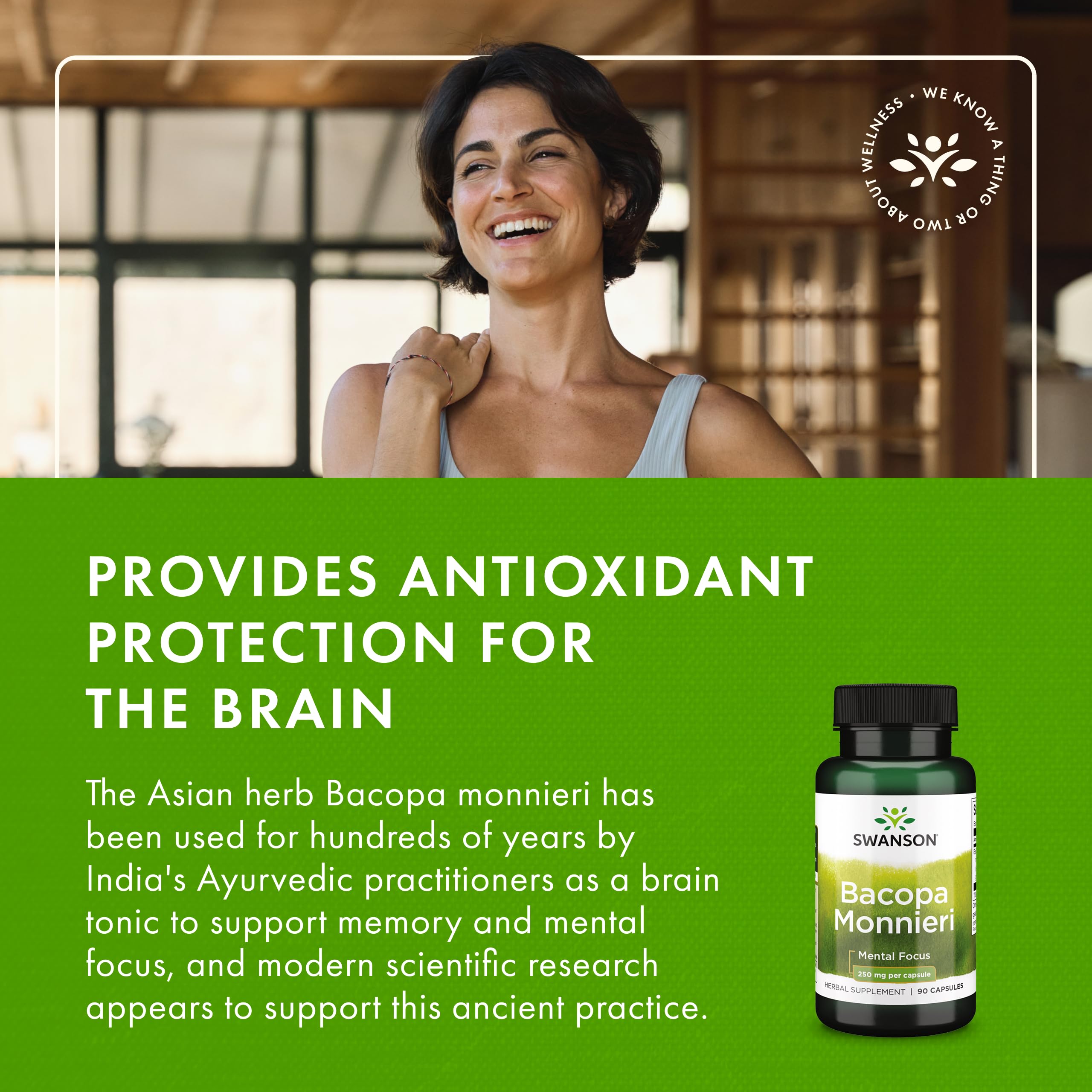 Ingredient panel highlights whole-herb Bacognize extract