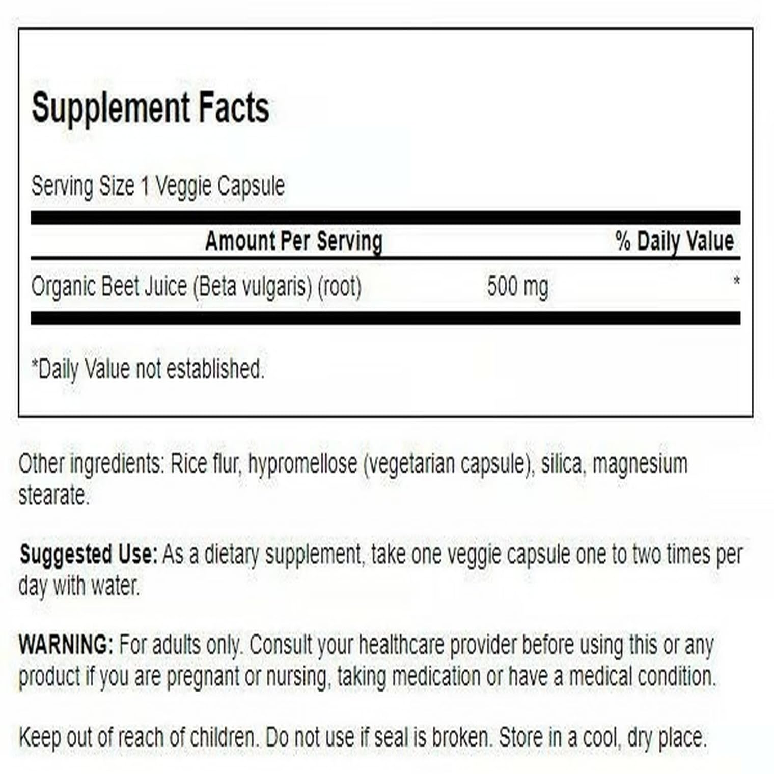 Swanson beet juice bottle being poured for on-the-go daily supplementation
