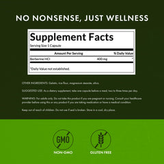 Swanson Berberine HCl capsules for convenient daily use.
