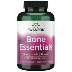 Swanson Bone Essentials ingredients panel highlights SoyLife isoflavones and minerals