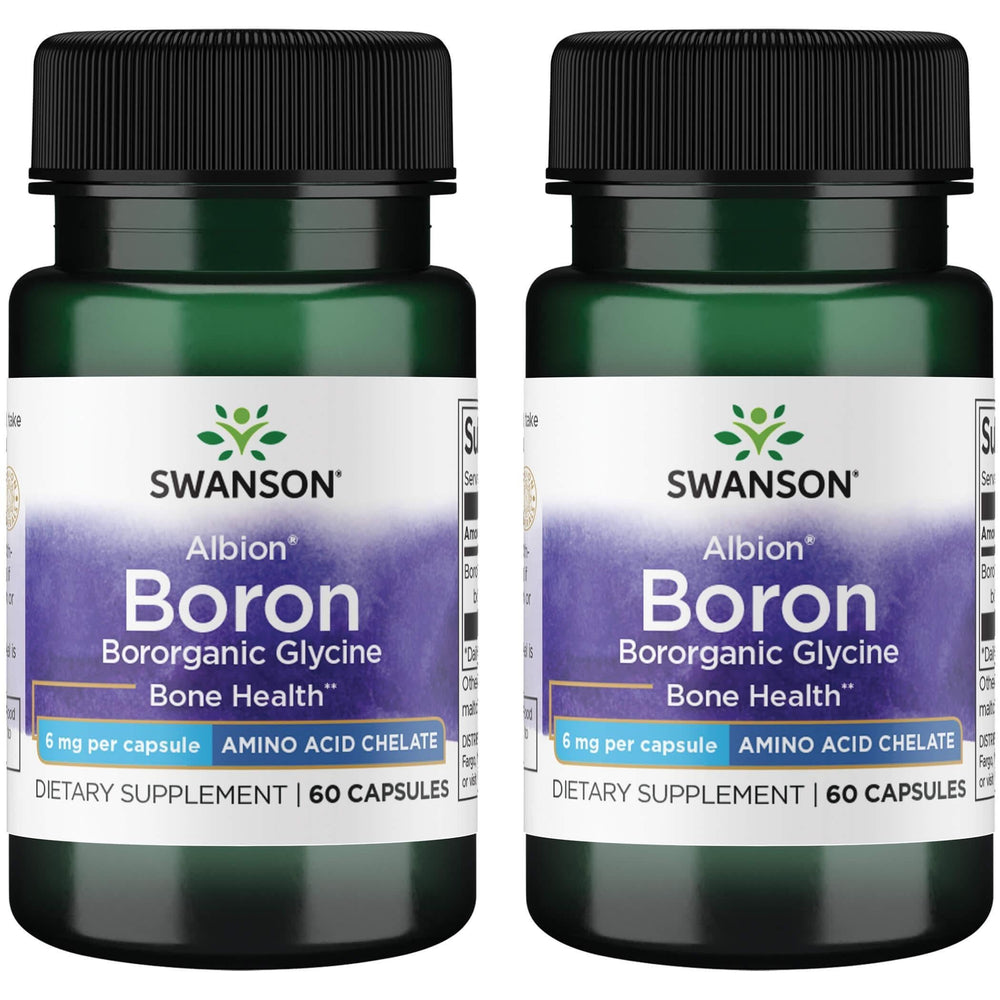 Swanson Boron from Albion Boroganic Glycine bottle supports bone and joint health