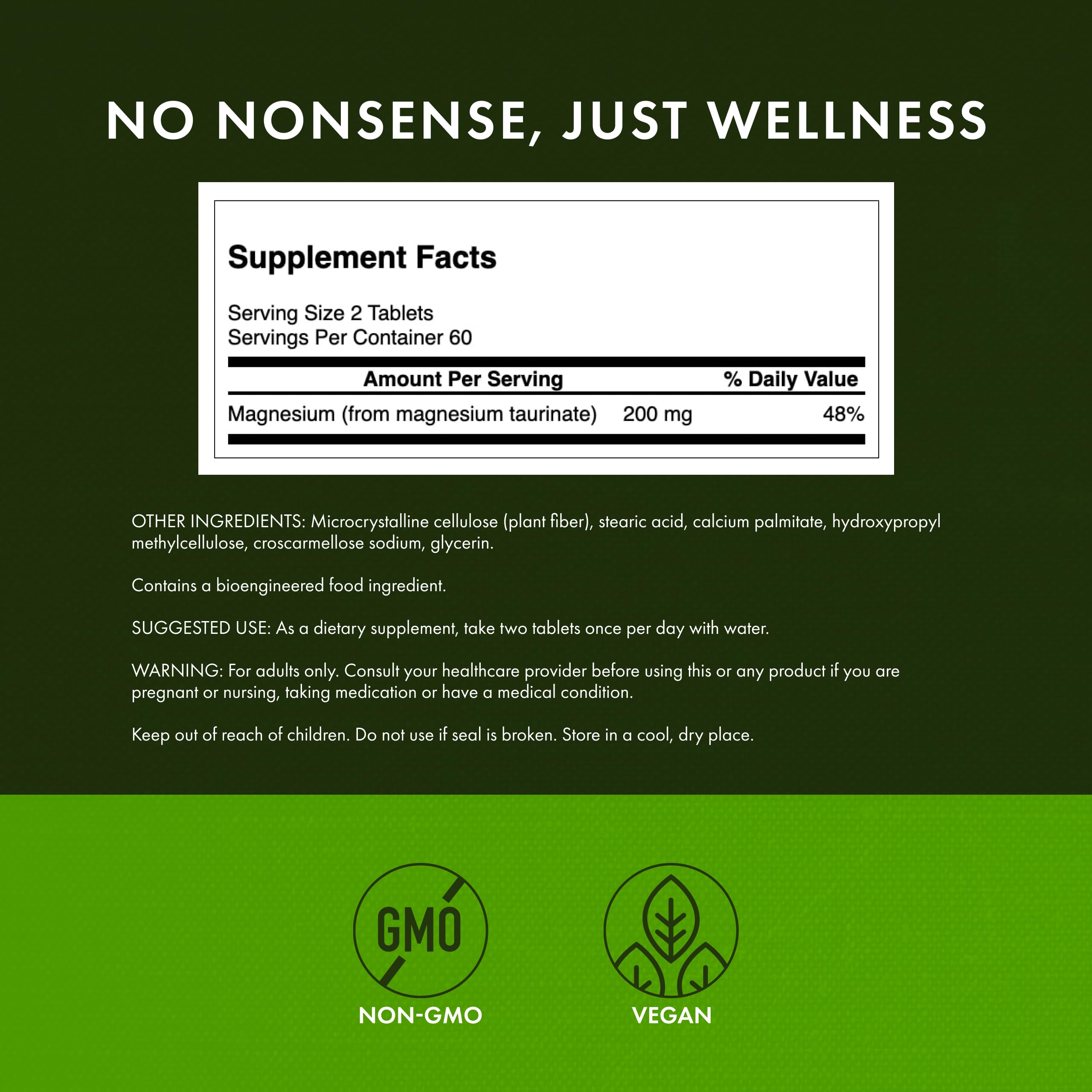 Swanson bottle label detail showing GMP quality and third-party testing