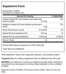 Swanson Brewer's Yeast bottle image, highlighting plant-based B-complex nutrients.