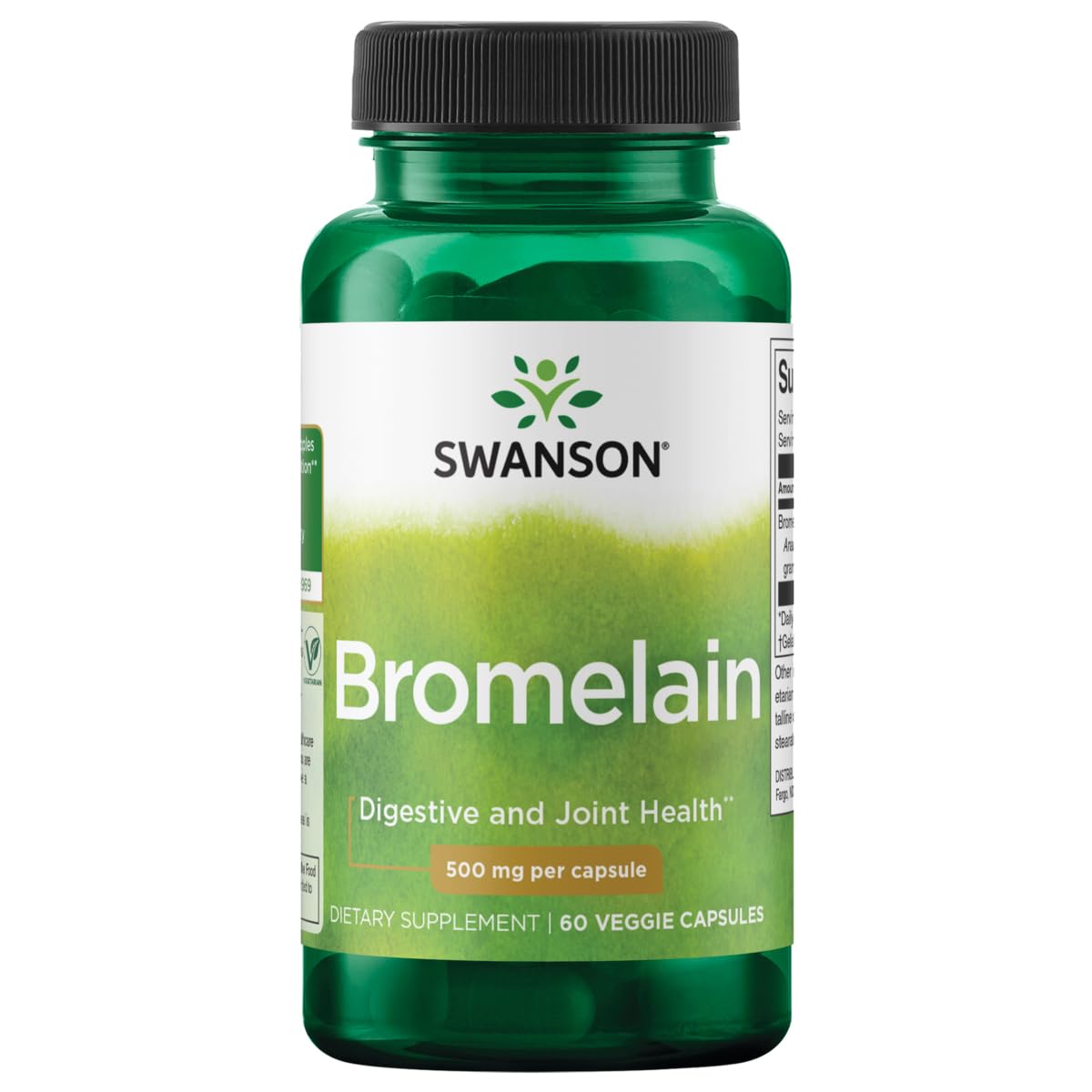 Swanson Bromelain bottle for digestion support and high enzyme potency