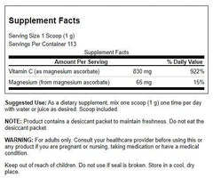 Swanson Buffered C Mag Ascorbate scoop showing easy mixing into drinks