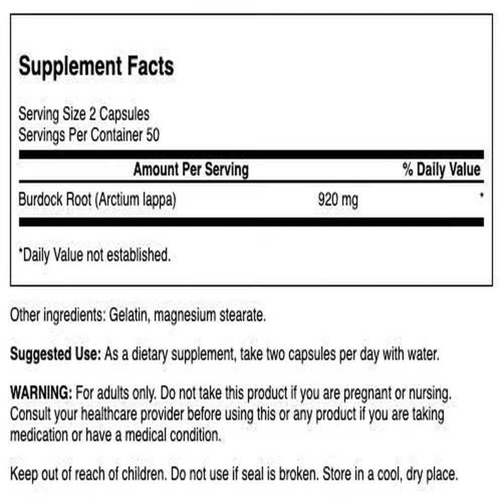 Close-up of Burdock Root full-spectrum ingredients for natural detox.
