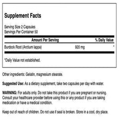 Close-up of Burdock Root full-spectrum ingredients for natural detox.