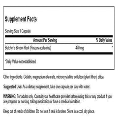 Swanson Butcher's Broom ingredient ruscogenin highlights plant-based profile
