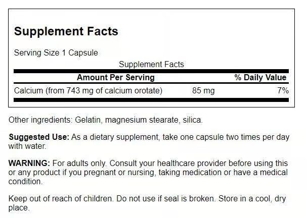 Swanson Calcium Orotate two-pack packaging showcases convenient, cost-effective supplementation.