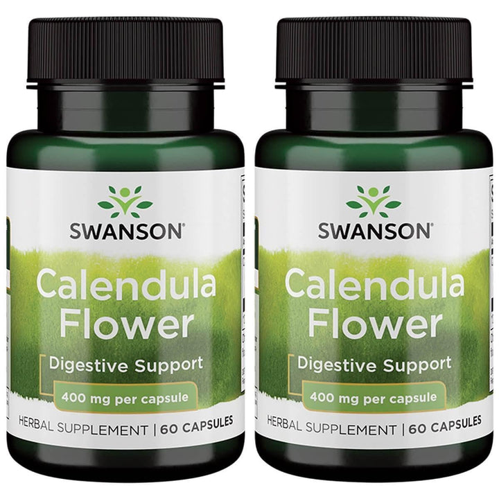 Swanson Calendula Flower 400 mg bottle for daily wellness