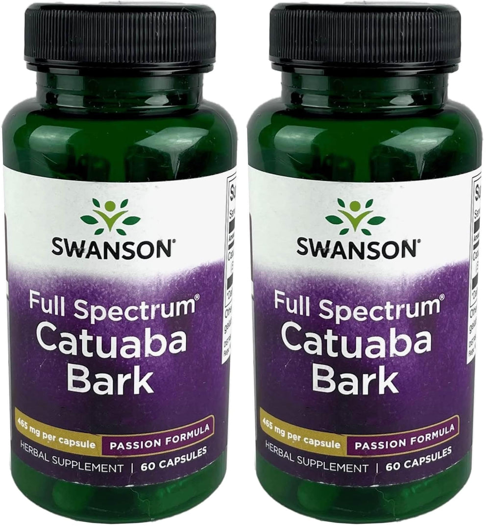 Swanson Catuaba Bark bottle promotes daily stamina support.