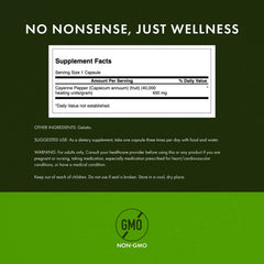 Swanson Cayenne circulation support visual implying cardiovascular wellness potential