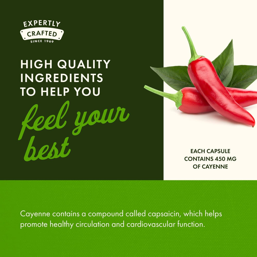Swanson Cayenne circulation emphasis image hints at potential cardiovascular support.