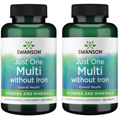 Swanson Century Formula multivitamin without iron bottle for daily nutrient support