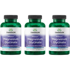 Swanson Chelated Magnesium 133 mg bottle label showing mineral content for daily support
