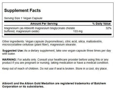 Closeup of Swanson Chelated Magnesium capsules for easy daily use