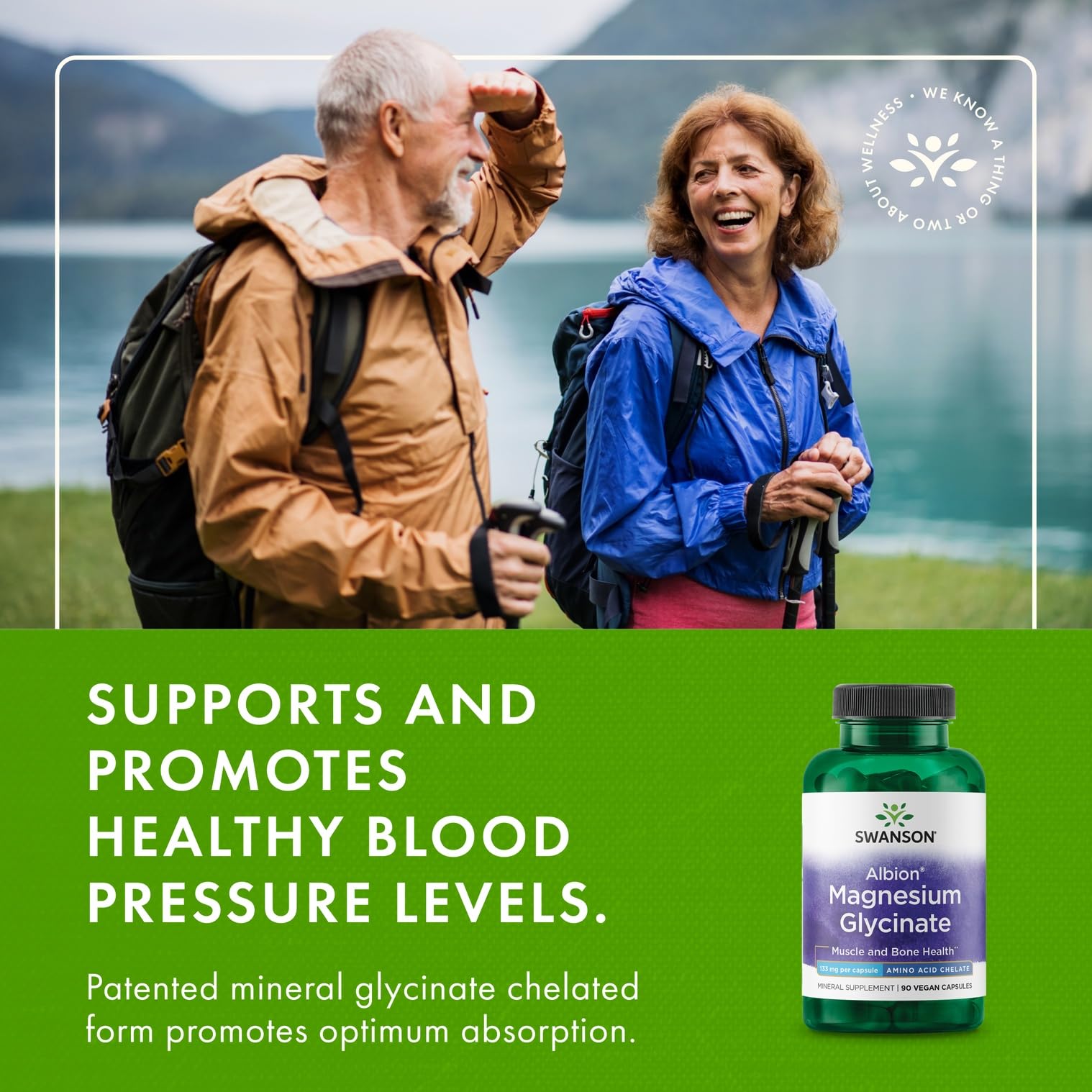 Swanson Chelated Magnesium supplement scene suitable for daily routines